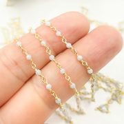 Blue Opal Wire Wrap Chain